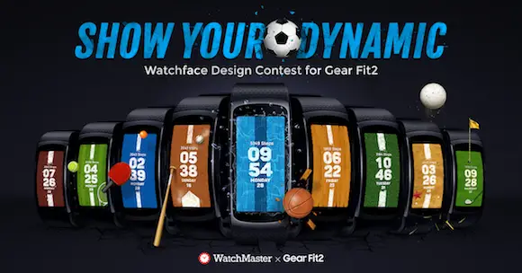 Join Watch Face Design Contest for Gear Fit 2 by WatchMaster