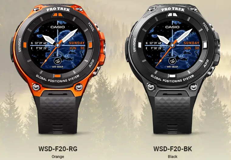 Casio WSD-F20 Smartwatch Adds GPS Functionality