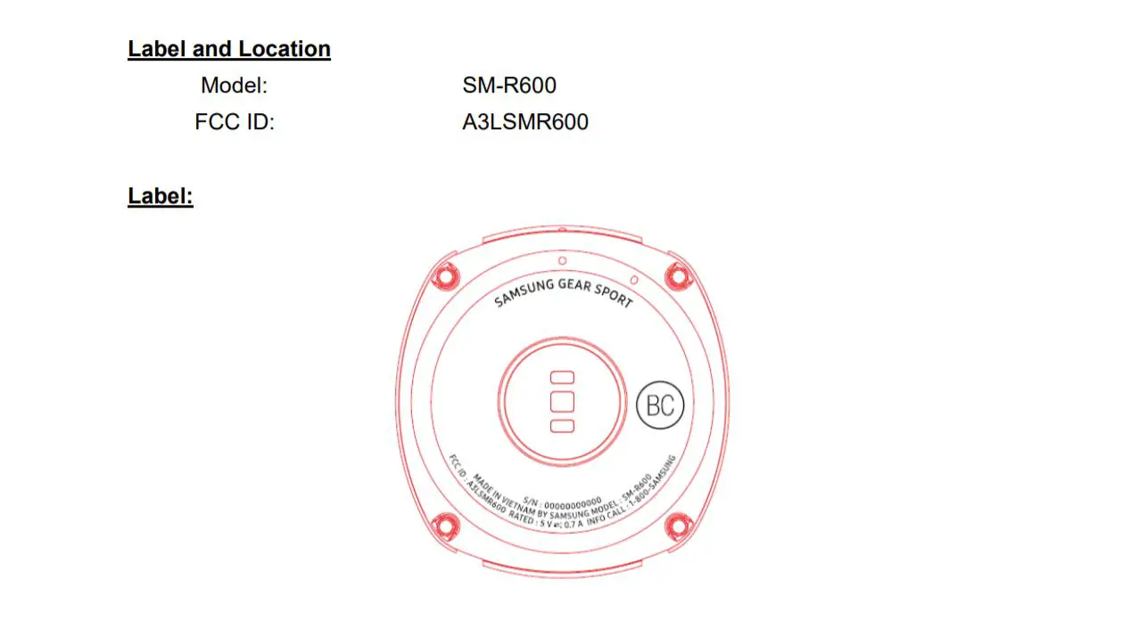 Samsung Gear Sport Smartwatch Spotted on FCC