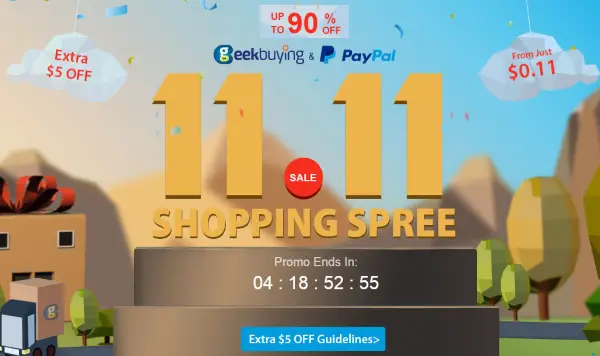 Geekbuying.com Crazy Deals on 11.11 Singles Day