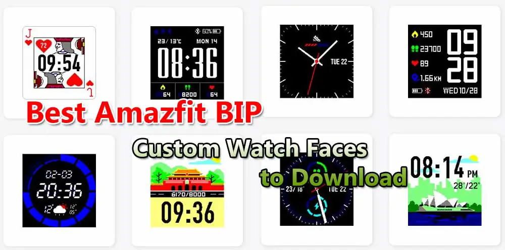 Best Amazfit BIP Custom Watch Faces to Download