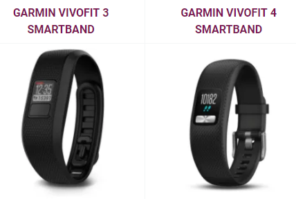 compare vivofit 3 and 4