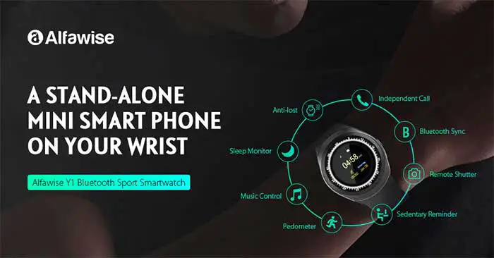 Alfawise Y1 696 Bluetooth Sport Smartwatch – Coupon Code