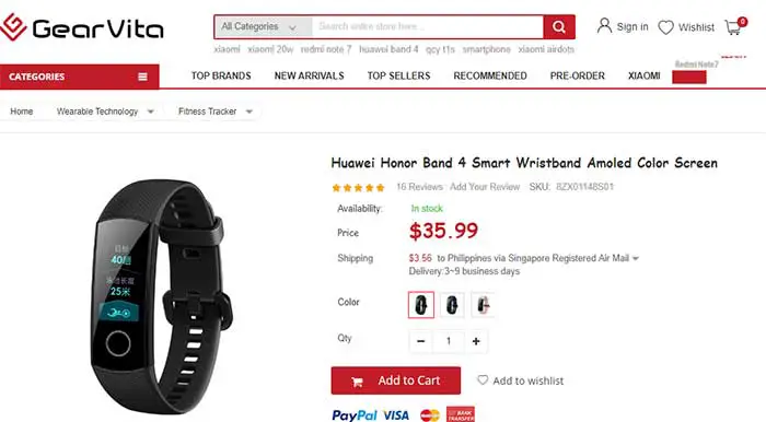Huawei Honor Band 4 Smart Wristband- Coupon Code