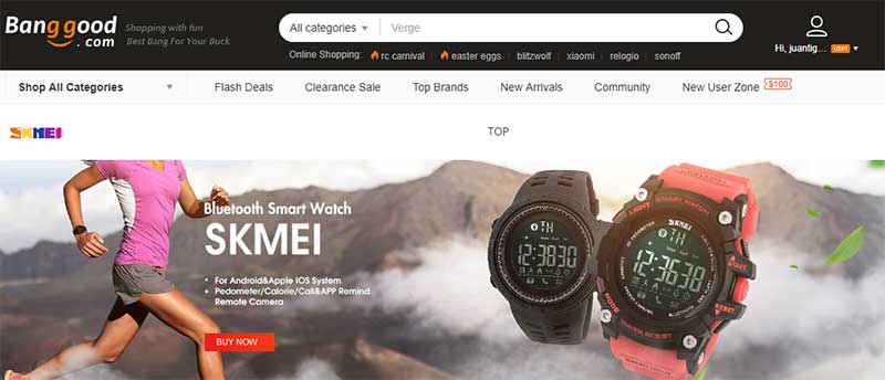 20% OFF SKMEI Smart watch at Banggood.com