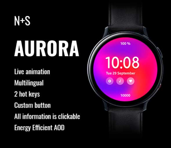 animated watch face for Galaxy Watch
