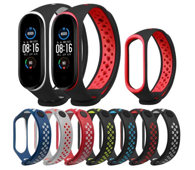 Bakeey-Two-tone-straps for mi Band 5