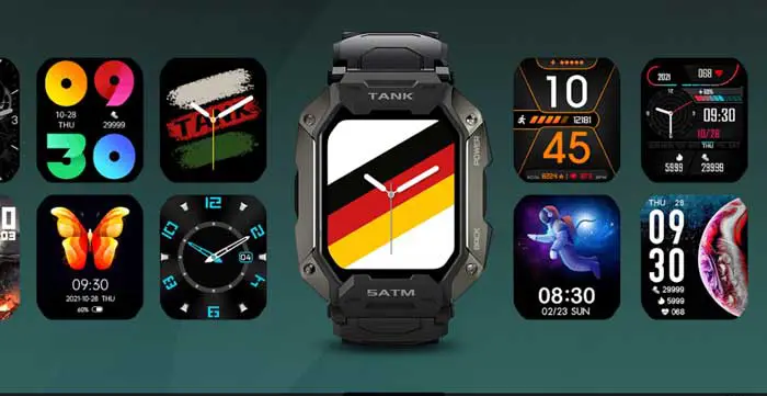 Kospet-Tank-M1-smartwatch-Watch-Faces
