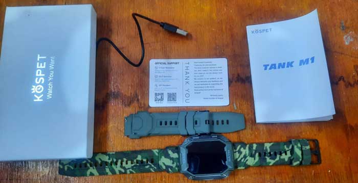 Kospet Tank M1 package-contents