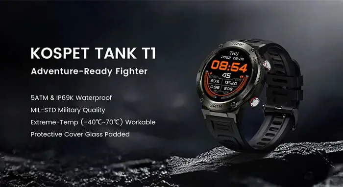 Kospet Tank T1 smartwatch
