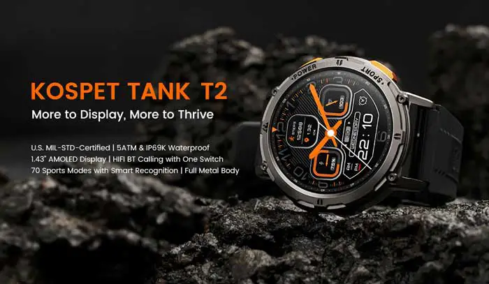 Kospet-Tank-T2-Smartwatch
