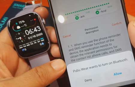 Pubu Wear app Bluetooth Activation Pubu Wear app Bluetooth Activation