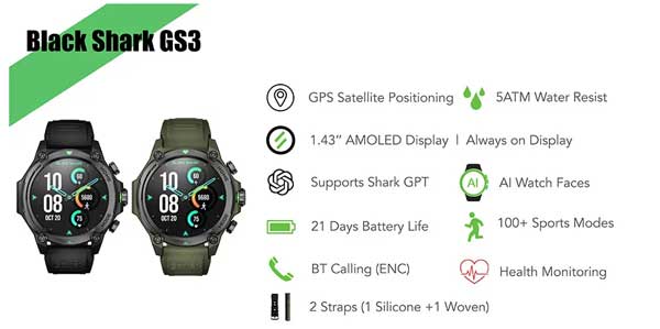 Blackshark GS3 Smart watch