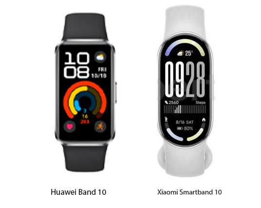 Huawei Band 10 VS Xiaomi Smartband 10