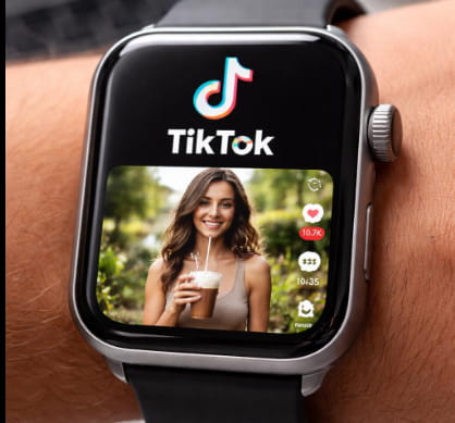 TIKTOK on smartwatch