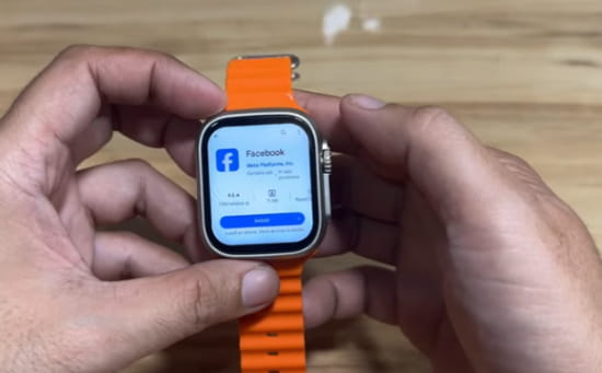 How to Download Facebook on Smartwatch, Installing the app