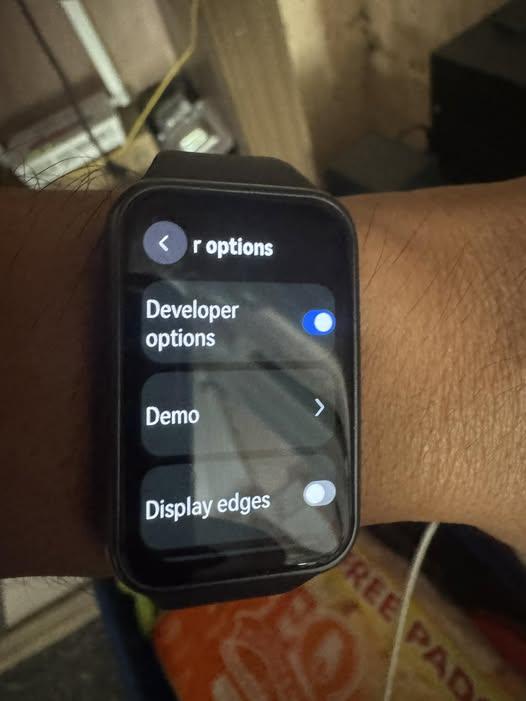 Developer Options on Huawei Band 11